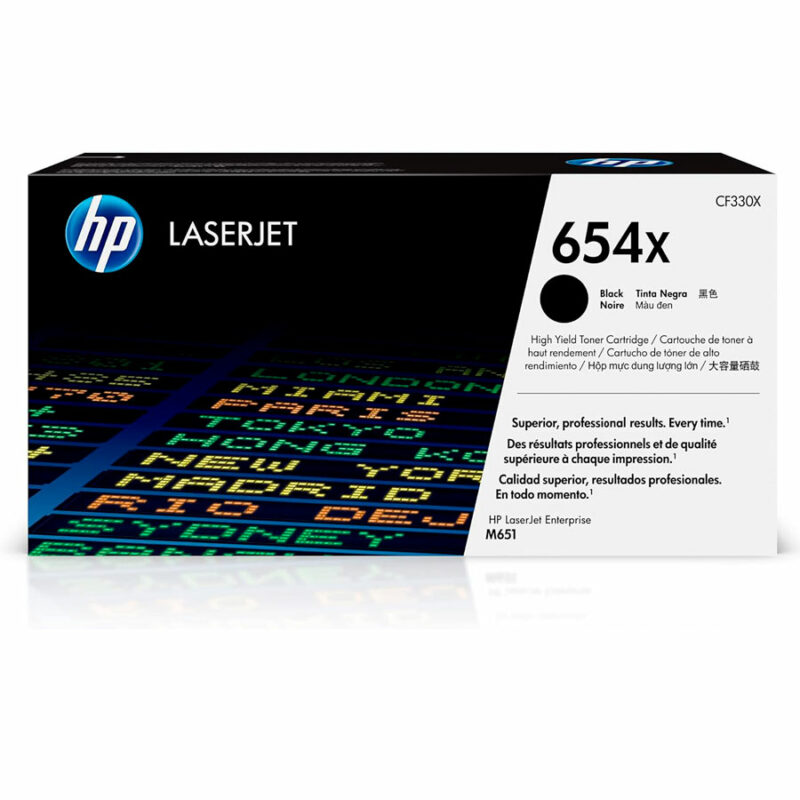 HP 654A Чёрный картридж оригинальный для Hewlett Packard